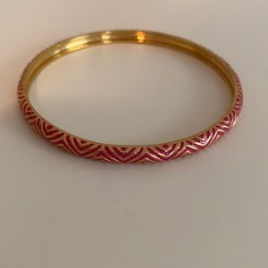 J. Crew pink and gold bangle